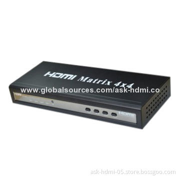 Manufacturer Wholesale HDMI 4x4 Matrix Switcher with 5V DC/4A Power Supply